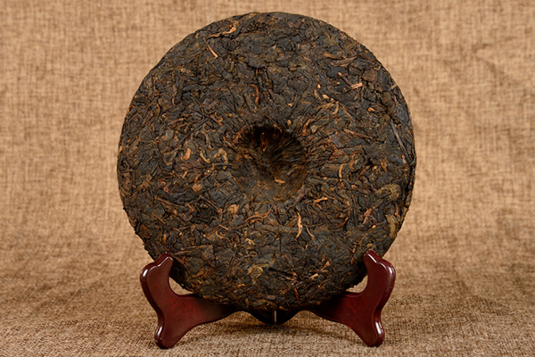 HelloYoung 357g Yunnan Pu'er Tea Old Banzhang Glutinous Fragrance Seven Seed Cake Ripe Tea