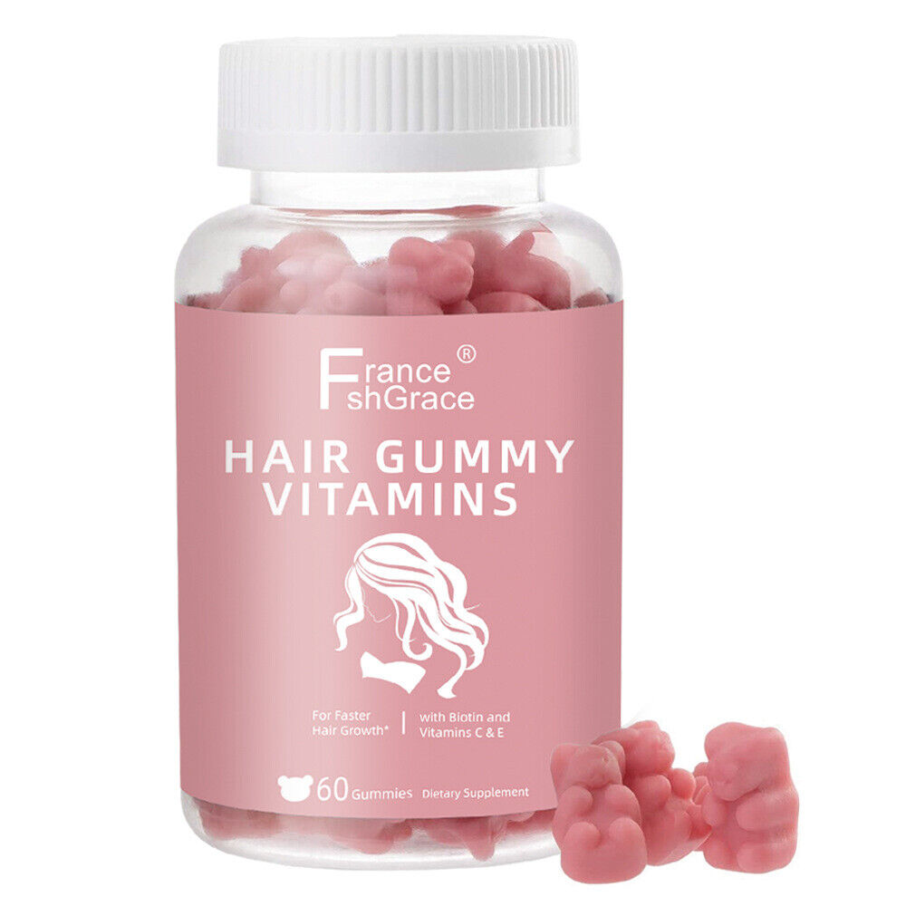 Hair Gummies Hair Regrowth Conditioning & Anti-Hair Loss Gummies 60 Capsules Secondary image