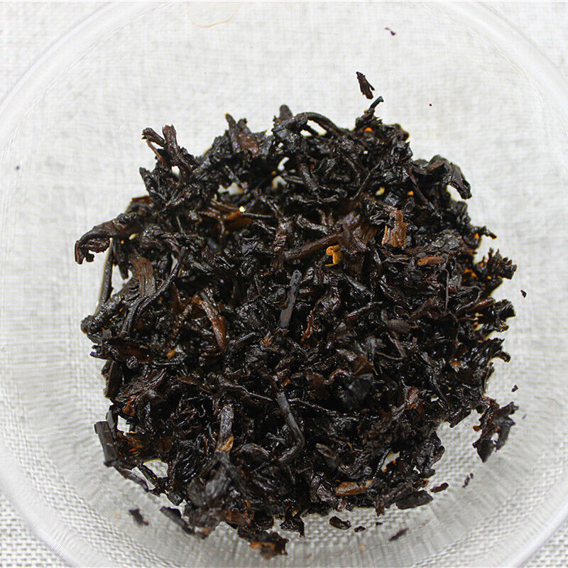 HelloYoung 400g Yunnan aged golden bud cake tea Hongxingxiang old puerh ripe tea leaves