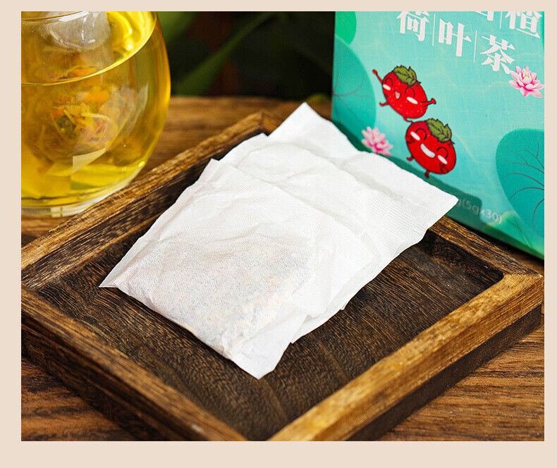 HelloYoung 150g Lemon Hawthorn Lotus Leaf Tea Non-fat Flow Tea Bags Infusion Healthy Tea