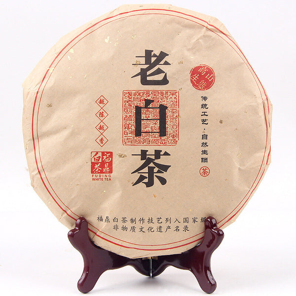 Fuding Old White Tea Aged Old White Tea Shoumei Sun Dried 350g White Tea Cake
