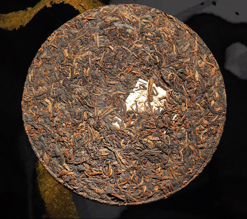 HelloYoung 357g Brown Mountain Ancient Tree Ripe Tea Cake Yunnan Pu'er Ripe Tea