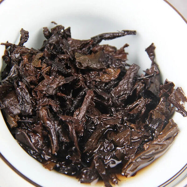Yunnan Jinmai Pu Erh Tea Cake Aged Ripe Fermented Puer Tea Qi Zi Bing Cha 357g