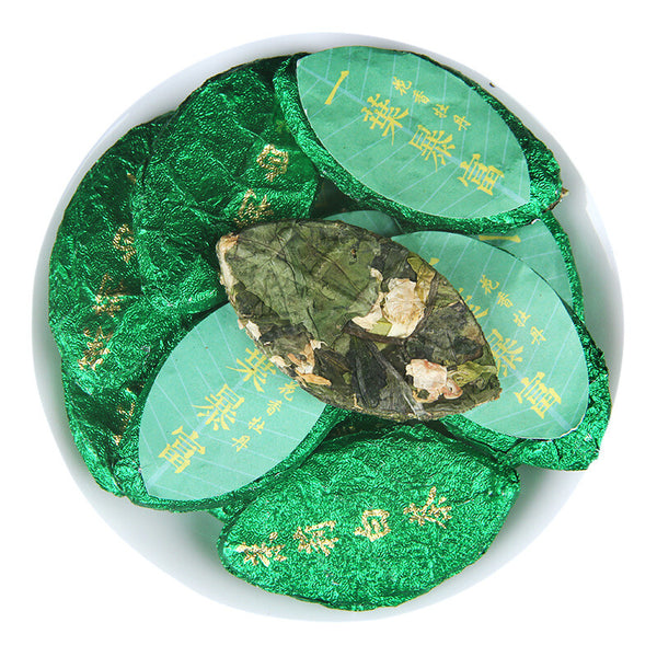 Small Tea Cakes Jasmine White Tea Floral Aroma Jasmine Flower Aged White Tea