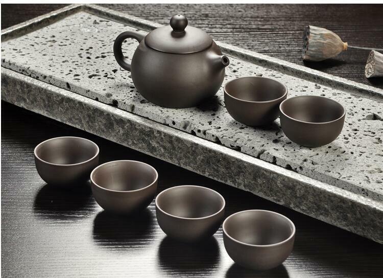 Handmade Drinkware Purple Sand Teapot Tea Set Ceramic Teapot Cup China Kung Fu
