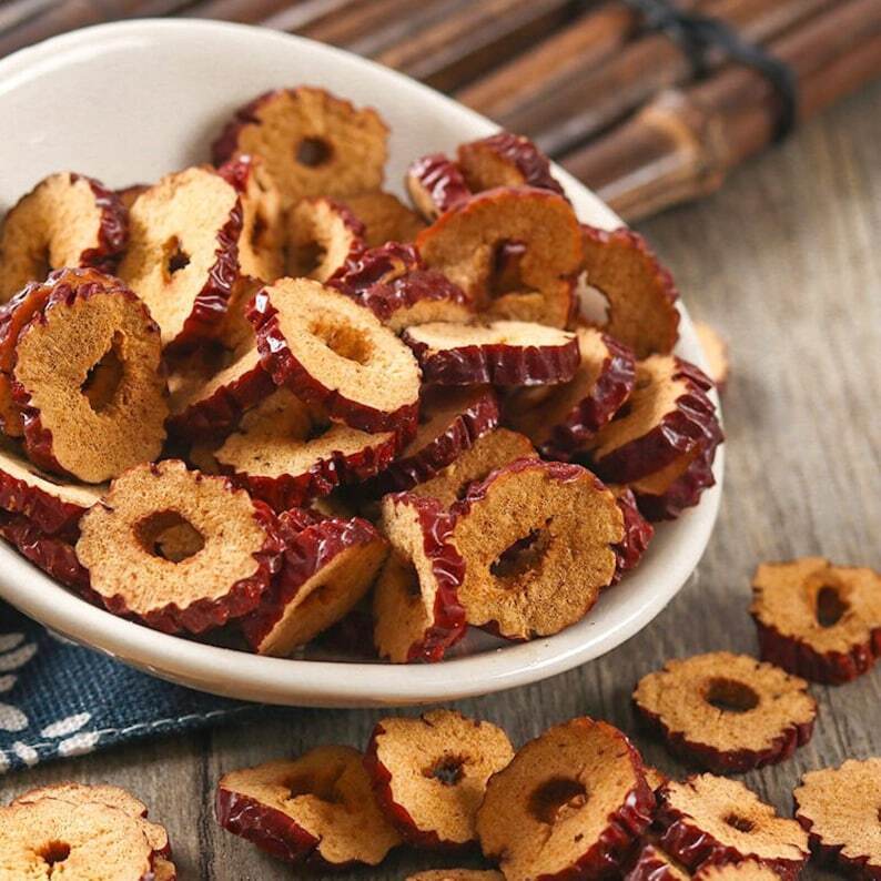 Organic Dried Red Dates Slice, Jujube Tea, Zizyphus jujuba, Red Date Slice Secondary image