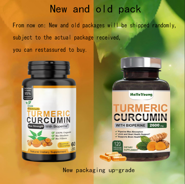 Triple Strength Capsules Turmeric Curcumin with Ginger 120 and Bio pepper 2600mg