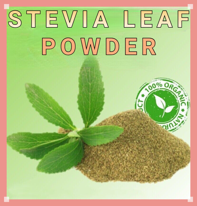 100% Pure Organic Premium GREEN LEAF STEVIA POWDER
