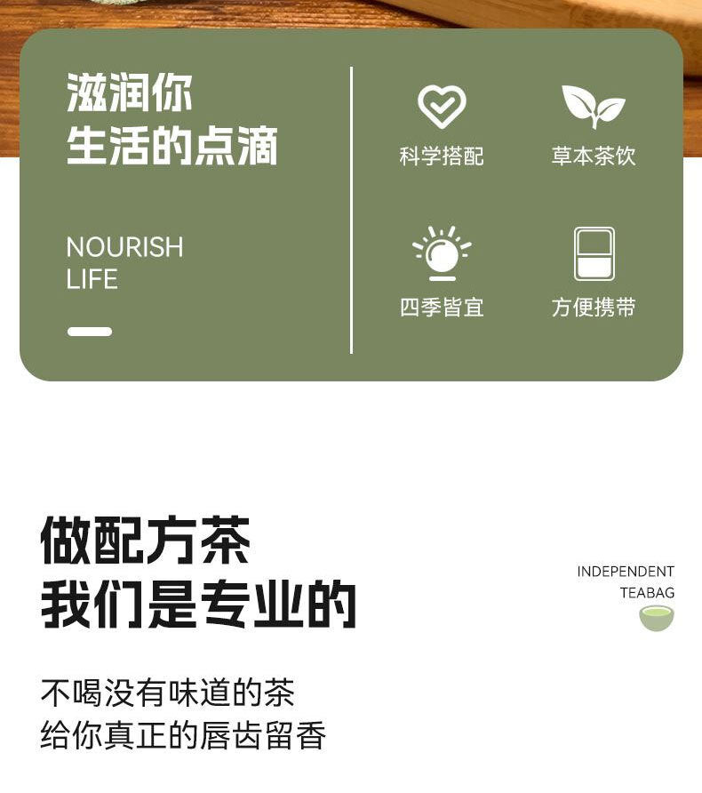 Mulberry Leaf Bitter Melon Winter Melon Peel Herbal Tea Support Blood Sugar