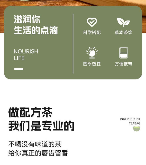 Mulberry Leaf Bitter Melon Winter Melon Peel Herbal Tea Support Blood Sugar