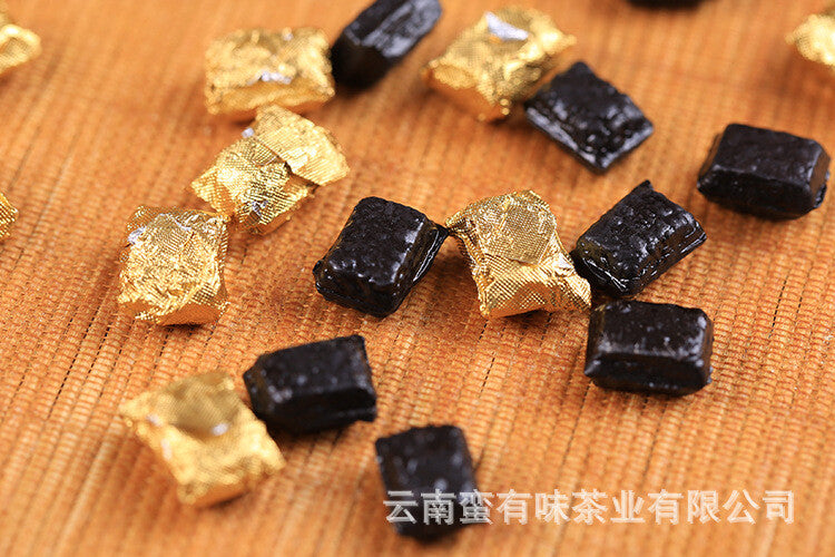 Longyin Pu'er Tea Paste Aged Pu'er Ripe Tea Instant Tea Square Tea Paste 500g