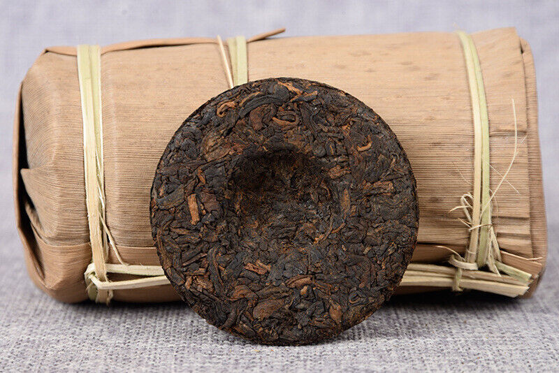 HelloYoung 50g Yiwu Ripe Cake Yunnan Tea Yiwu Tea District Pu'er Tea Orchid Fragrance