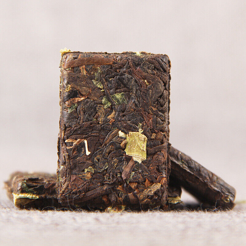 HelloYoung Glutinous Fragrant Pu-Erh Ripe Tea Top-Grade Small Square Pu-erh Tea Brick 500g