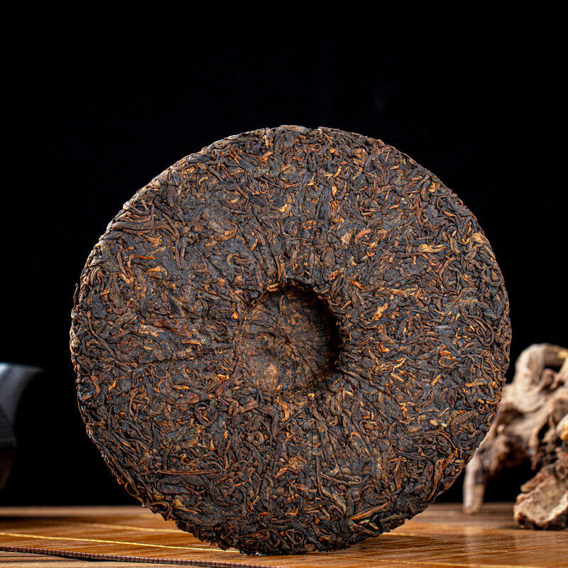 357g Aged Ancient Tree Pu'er Tea Ripe Tea Mengku Iceland Palace Qizi Cake Tea