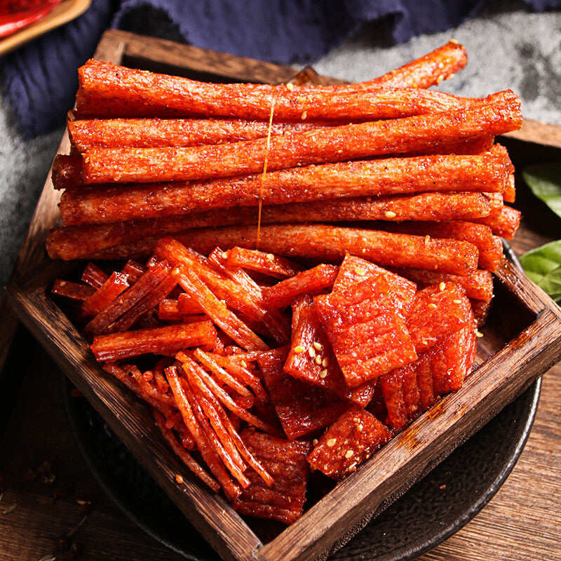 Spicy Gluten Strips - Retro Chinese Childhood Snacks, Hot & Chewy Secondary image