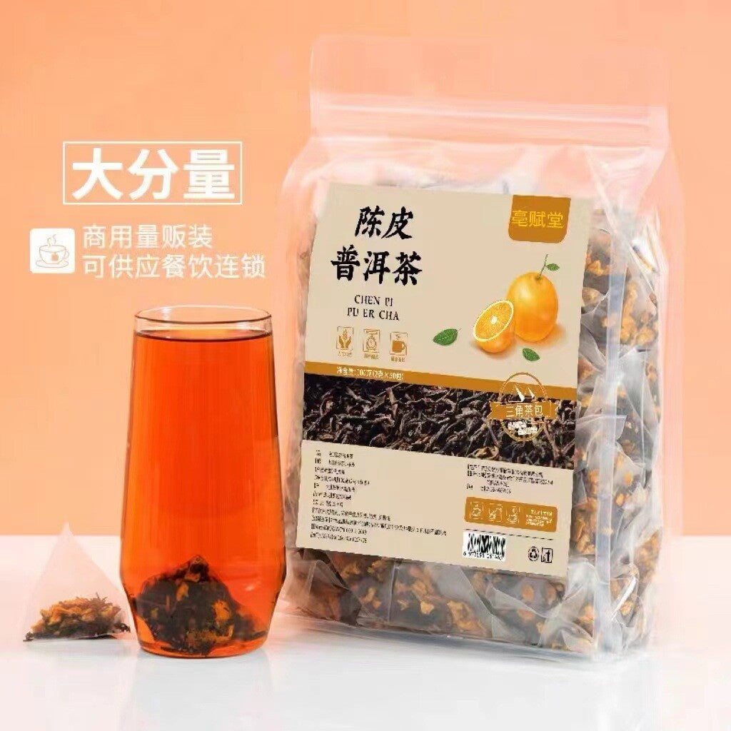 Tea Bags Small Tangerine Pu-erh Tea Dried Tangerine Peel Pu-erh Tea in Triangle Main image