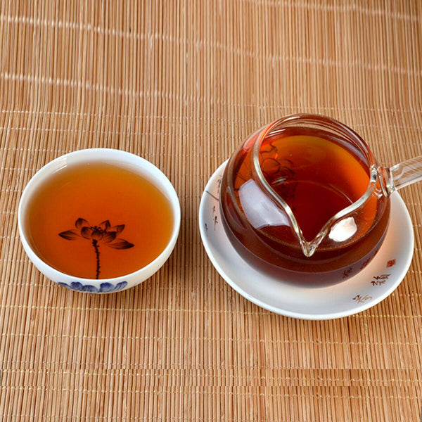 HelloYoung Premium Puer Cooked Tea Cake  Chinese Yunnan Ripe Pu-erh for Collection 357g