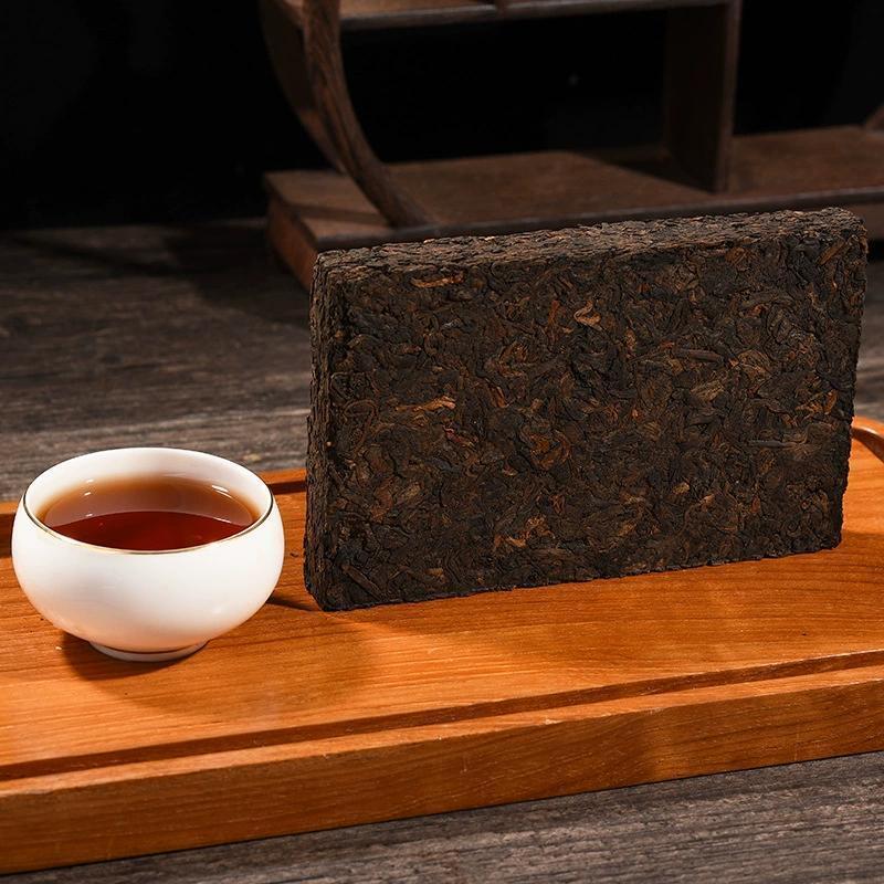 250g  Aged Jujube Flavor Tea Brick Ancient Tree Big Leaf Yunnan Ripe Pu-erh Tea Main image