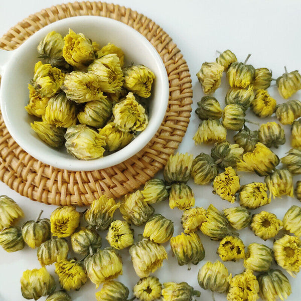 HelloYoung Plum Chrysanthemum Hang White Chrysanthemum buds flower tea bulk 17.6oz