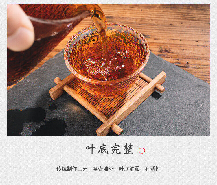 HelloYoung 450g Hunan Anhua black tea hand-built por brick tea golden flower black aged tea
