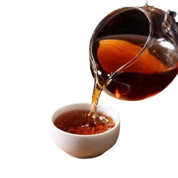 HelloYoung Yunnan Menghai Seven Sons Cake Old Tree Puerh Cake Tea Pu'er Ripe Tea 357g