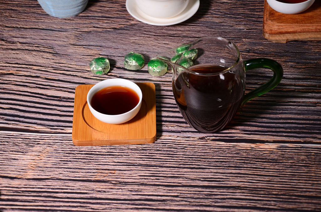 HelloYoung 500g Yunnan lotus leaf mini tuo tea cake gold brick pu-erh tea ripe tea loose