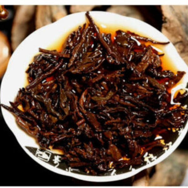 TemuTea 357g  Menghai Heaven Earth Bulang Aged Rhythm Pu-erh Tea Cake Aged Ripe Puer Tea