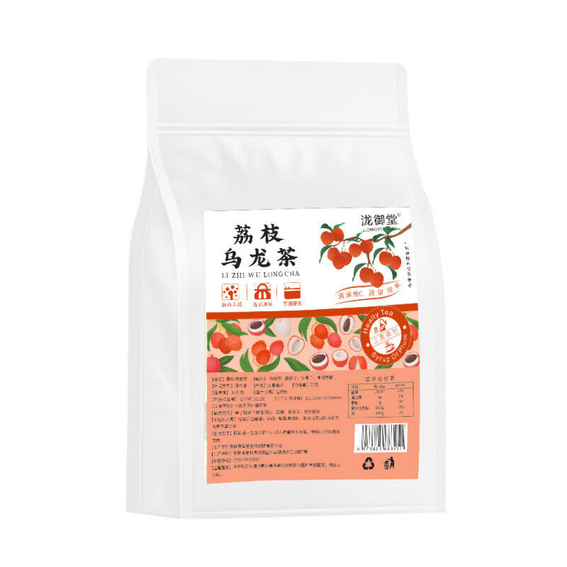 Healthy Lychee Oolong Tea Bags: Cold & Hot Brew, Herbal Drink