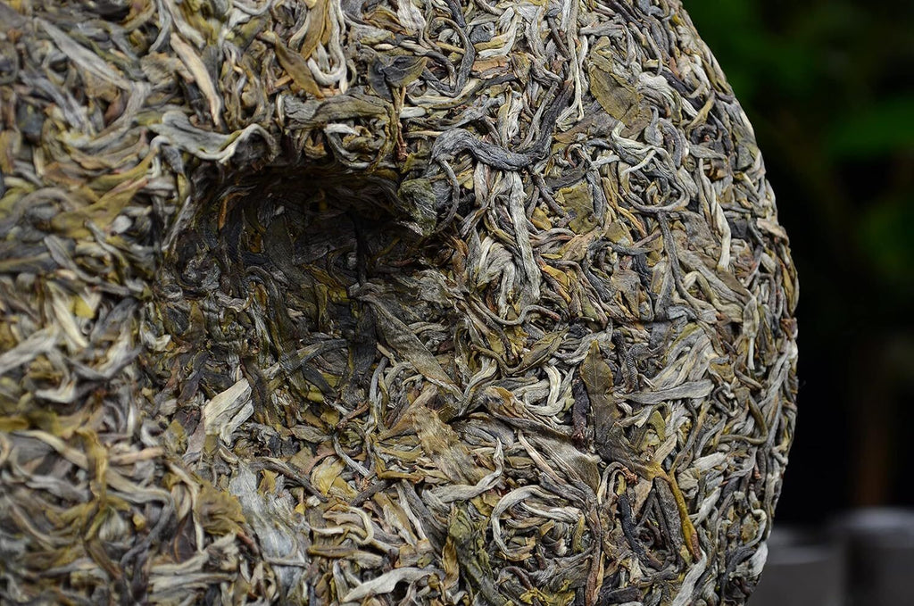 yr 357g Bin Dao Raw Puerh Tea Cake, Natural and Aged Sheng Pu Erh Tea