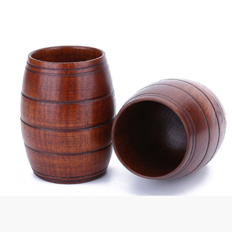 Wood Cup Beer Coffee Milk Juice Tea Cup Natural Classical Handcrafted Jujube Cup
