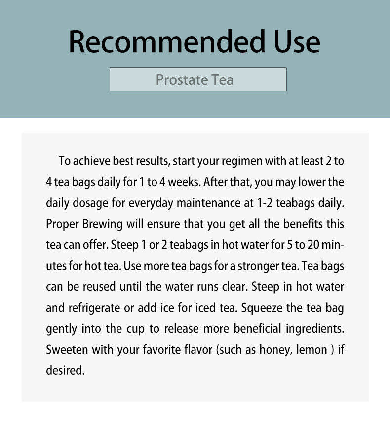 Prostate Tea Promotes Prostate Health Organic Men' Tea Prostate Tea 150g 5g*30