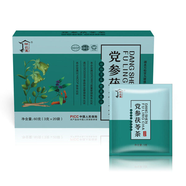 Dangshen Fuling Tea Jianpi Yipei Bagged Tea Healthy Plant Herbal Tea Drink 60g