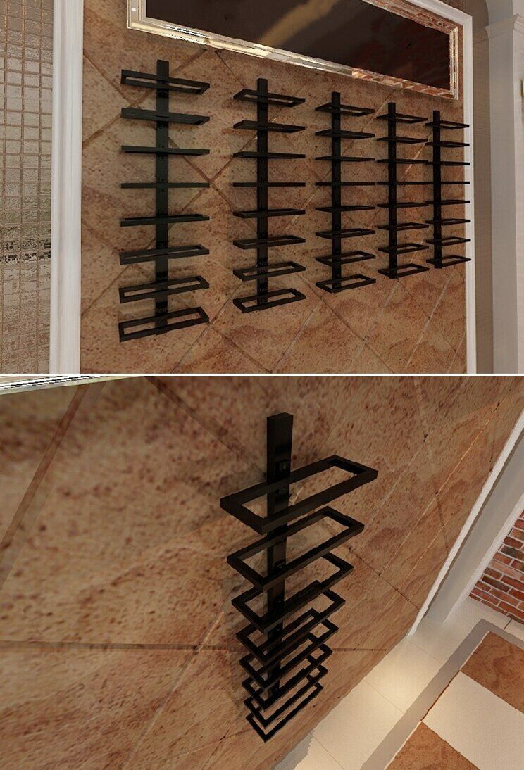 Red Wine Champagne Bottle Display Stand Rack Organizer Tilted/Straight Wine Rack