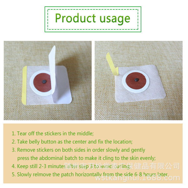10 Pcs/box Slimming Patch Detox Natural Wormwood Lazy Sticker