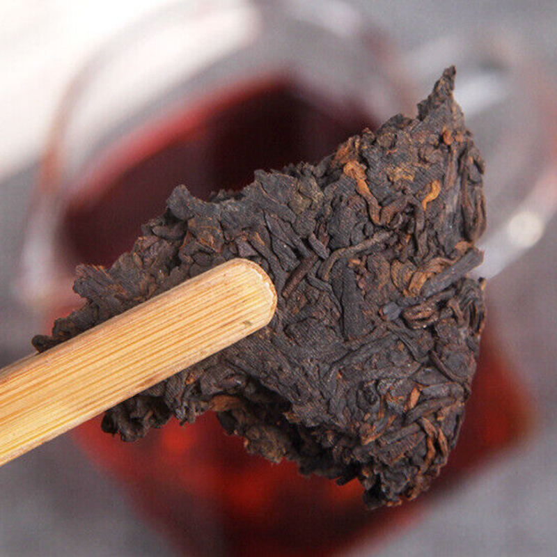 357g Puerh Ripe Tea Top Yunnan Seven Seed Tea Cake Classic Aged Ripe Tea