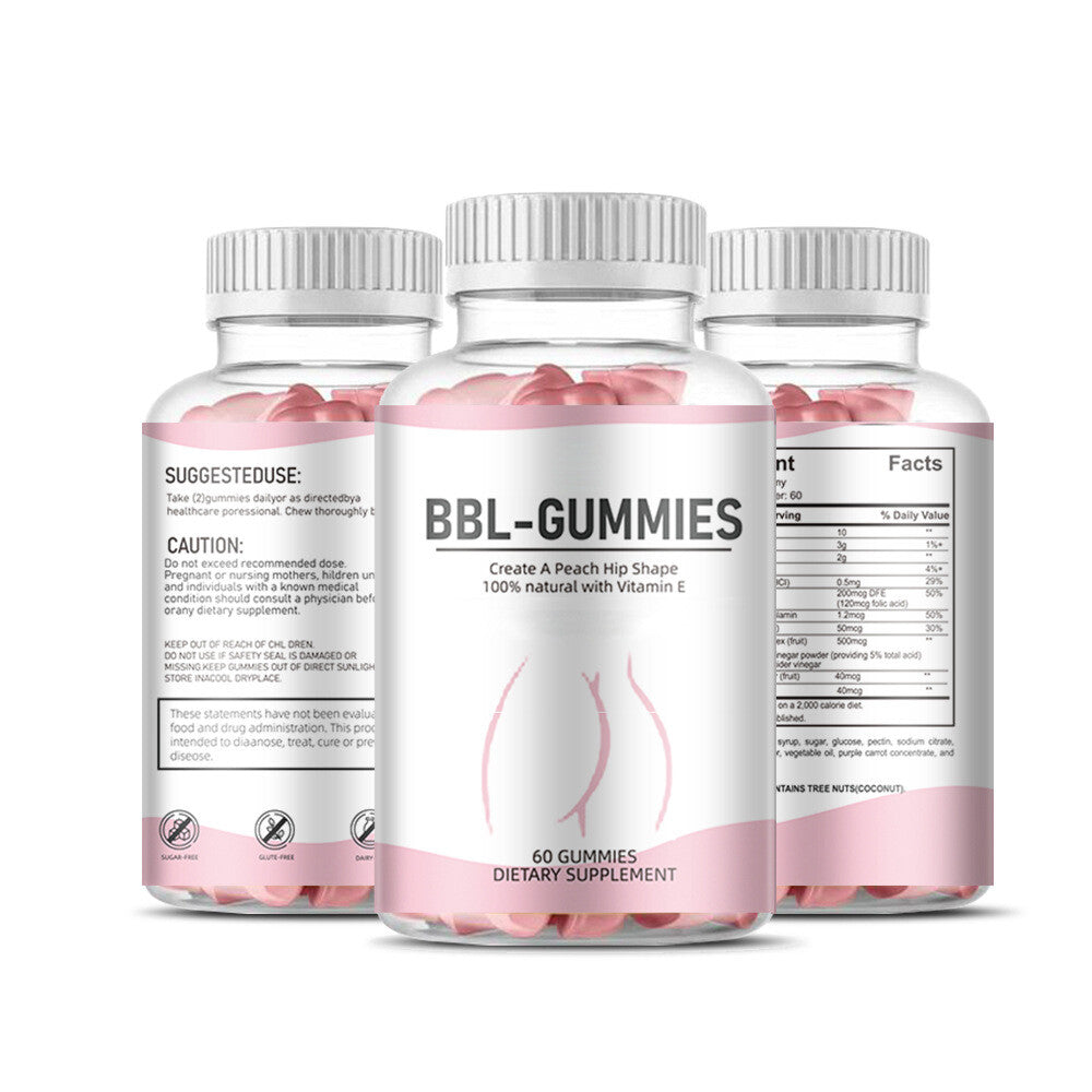 In Stock Butt Lift Gummies Butt Enhancement Hot BBL Gummies Sugar Free Pectin