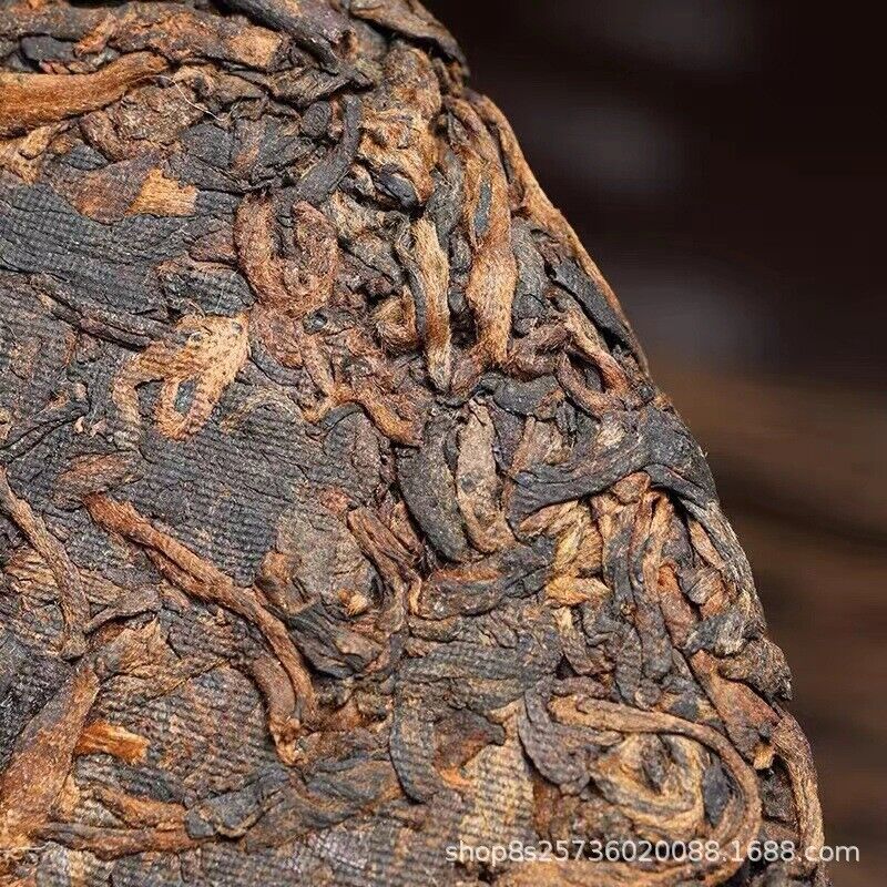 HelloYoung Yunnan Seven Zi Cakes Golden Bud Traditional Craft Puerh Ripe Tea Cake Tea 357g Secondary image