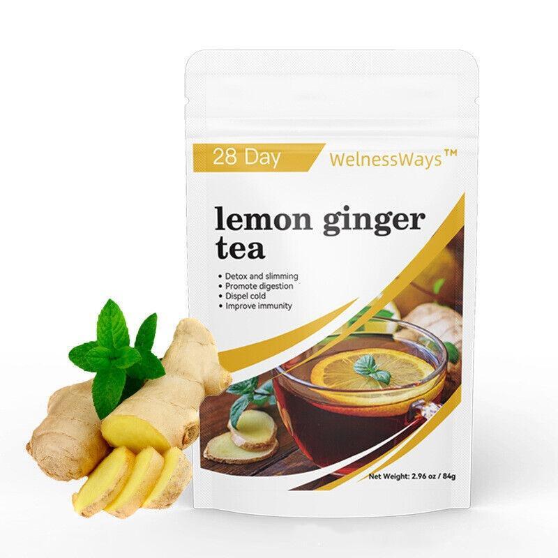 2.96 oz (84g)Herbal Weight Loss Lemon Ginger tea Caffeine Free  Lemon Ginger Tea Secondary image