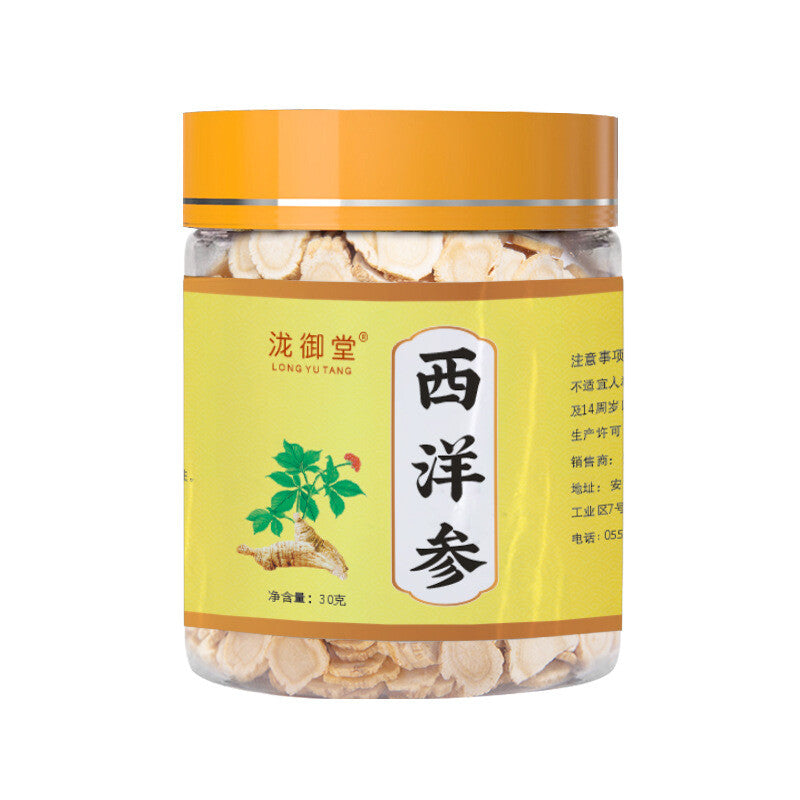 American Ginseng Slices 30g Jar Changbai Mountain Herbal Supplement Popular