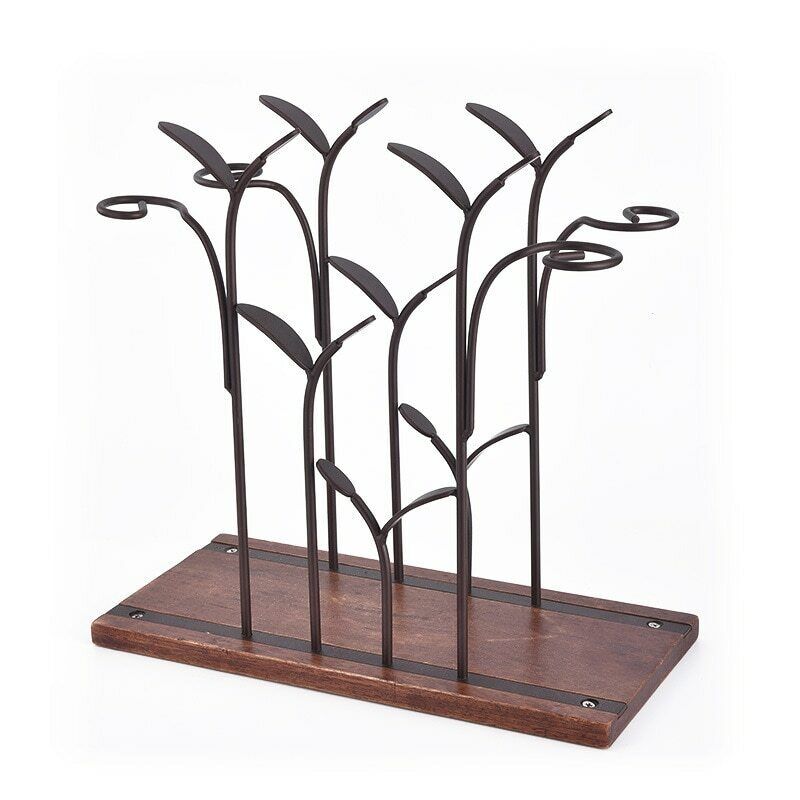 Iron Wine Bottle Holder Nordic Style Wine Rack Retro Shelf Bar Accessories Gift