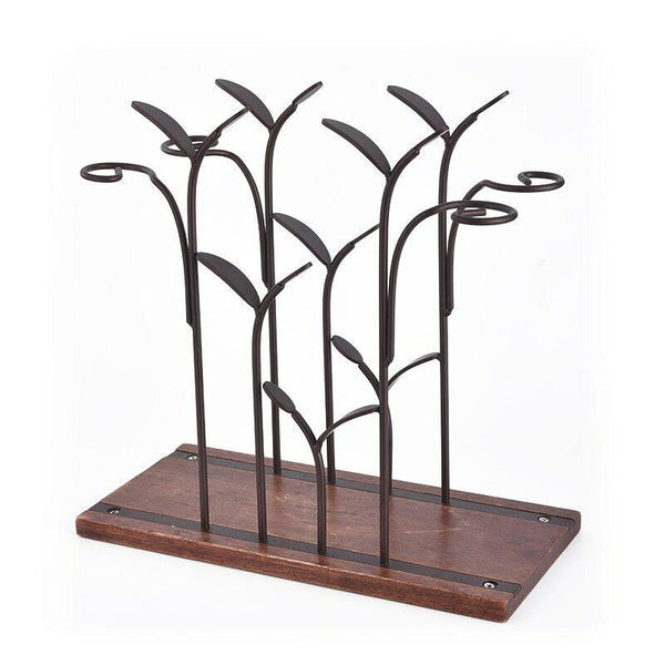 Iron Wine Bottle Holder Nordic Style Wine Rack Retro Shelf Bar Accessories Gift