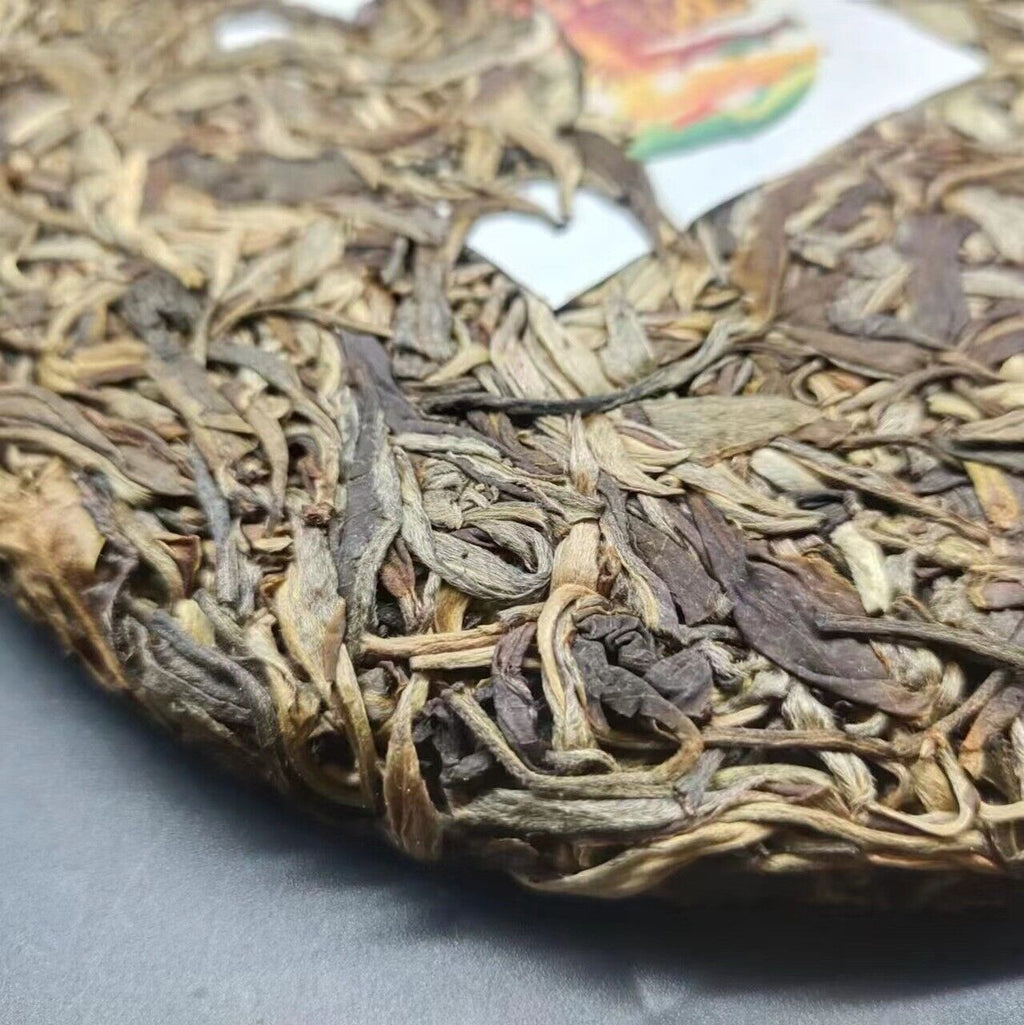 HelloYoung Yunnan Tea Jingmai Early Spring Cow Cake Handmade Puerh Tea Raw Tea 357g