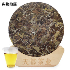 HelloYoung 350g Fuding white tea peony tea cake Panxi Ming Qian spring tea floral fragrance