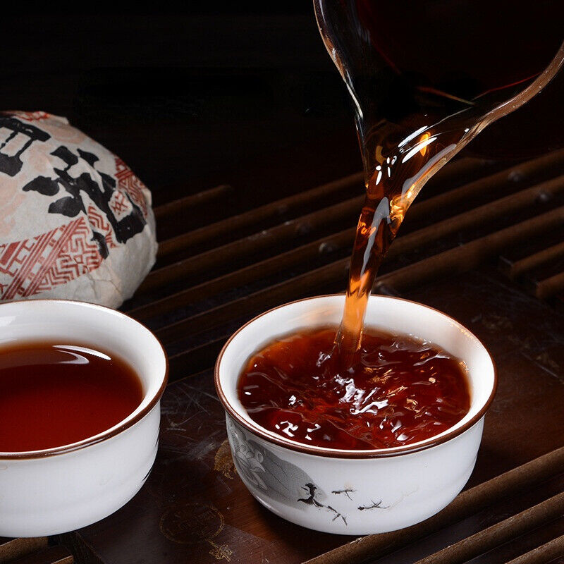 HelloYoung TeaJujube Fragrant Tuocha TopGrade Cooked Pu'er Black Tea Natural 500g Bamboo Shell