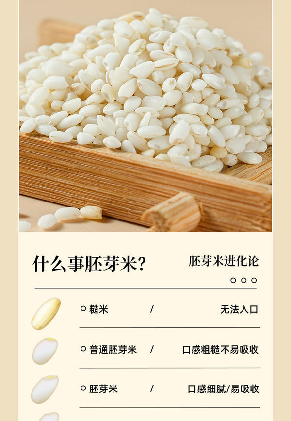 Germinated Unpolished Pearl Rice – Vacuum Sealed Green Food for Porridge