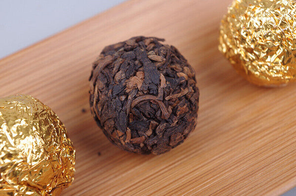 HelloYoung 500g Yunnan Pu'er Tea Golden Bud Dragon Pearl Ancient Tree Loose Tea Black Tea