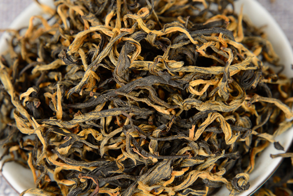 HelloYoung 500g Yunnan Fengqing Dian Hong Tea One Leaf Curved Strips Kung Fu Black Tea