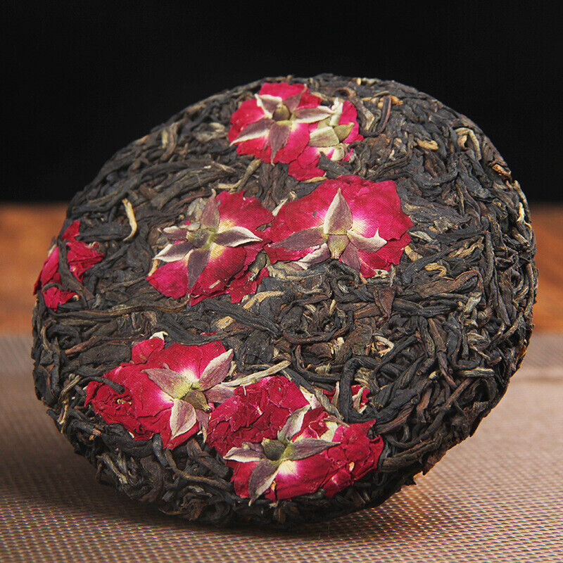 HelloYoung 100g Yunnan Old Tea Tree Red Rose Black Tea Fengqing Dian Hong Rose Tea Cake