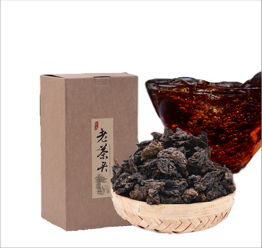 Puerh Tea Ripe Tea Old Tea Head Aged Dry Storage Pearl Tea Head Lao Cha Tou 500g Main image