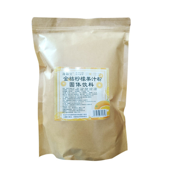 Cool and thirst quenching,kumquat lemon powder solid milk tea juice beverage